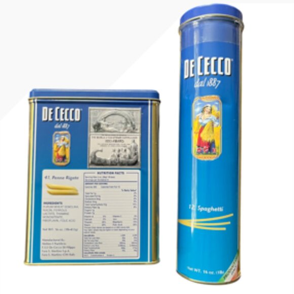 Vintage DE CECCO Pasta Tins - Picture 5 of 8